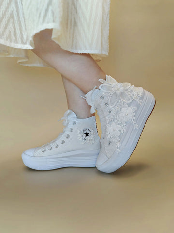 Blooming Elegance Bridal Sneakers - My Store