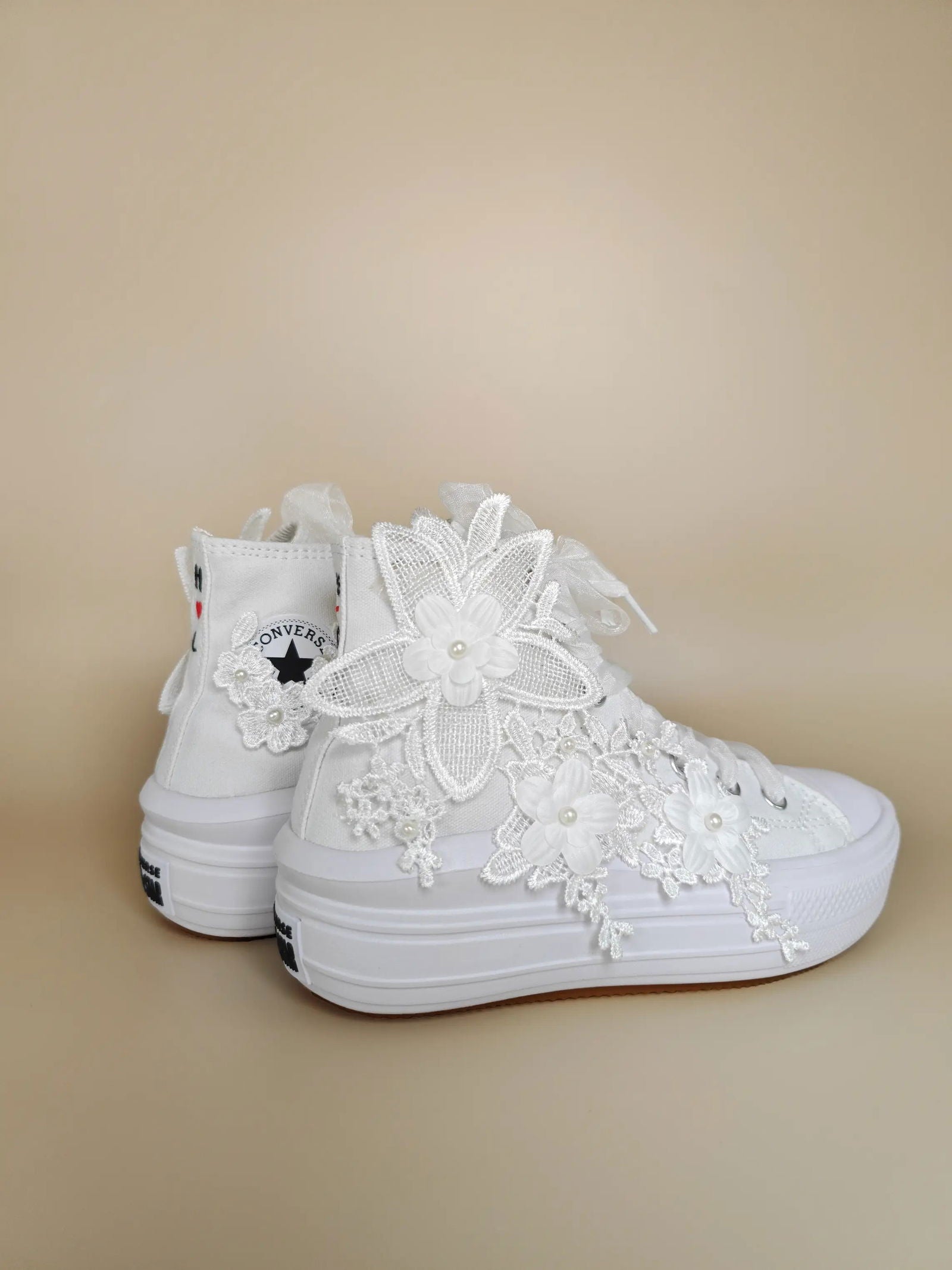 Blooming Elegance Bridal Sneakers - My Store