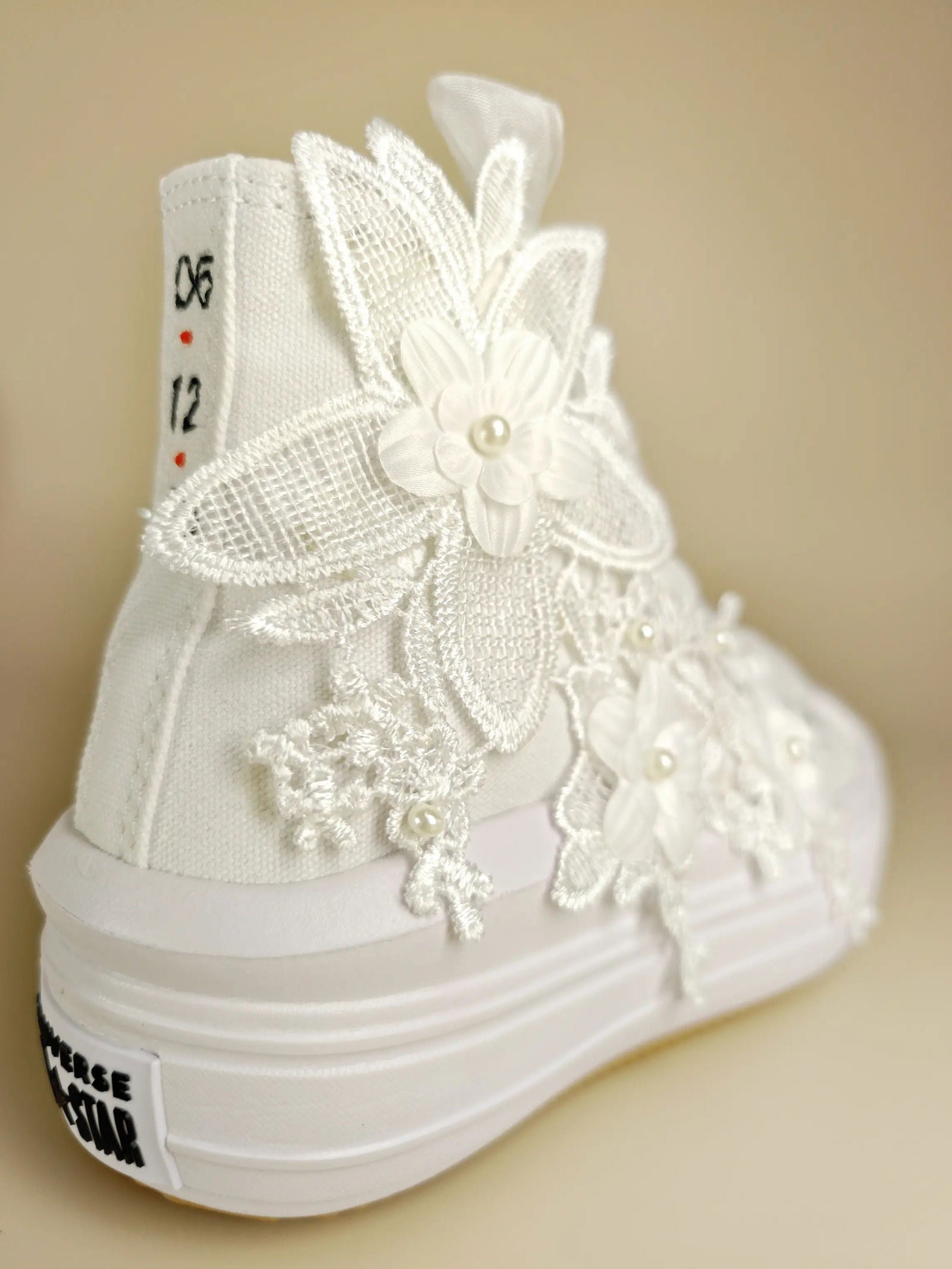 Blooming Elegance Bridal Sneakers - My Store