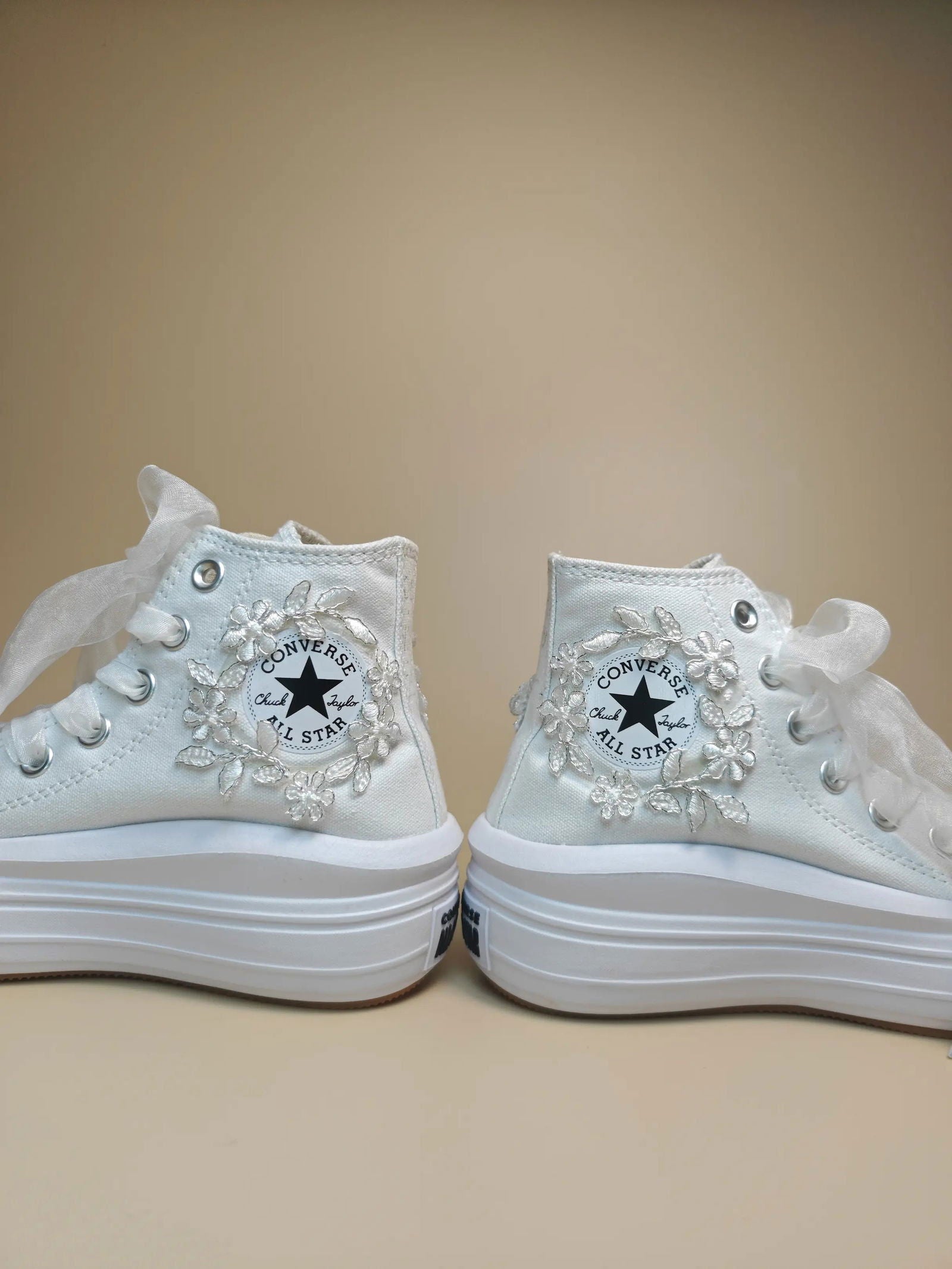 Floral Lace High-Top Sneakers - My Store