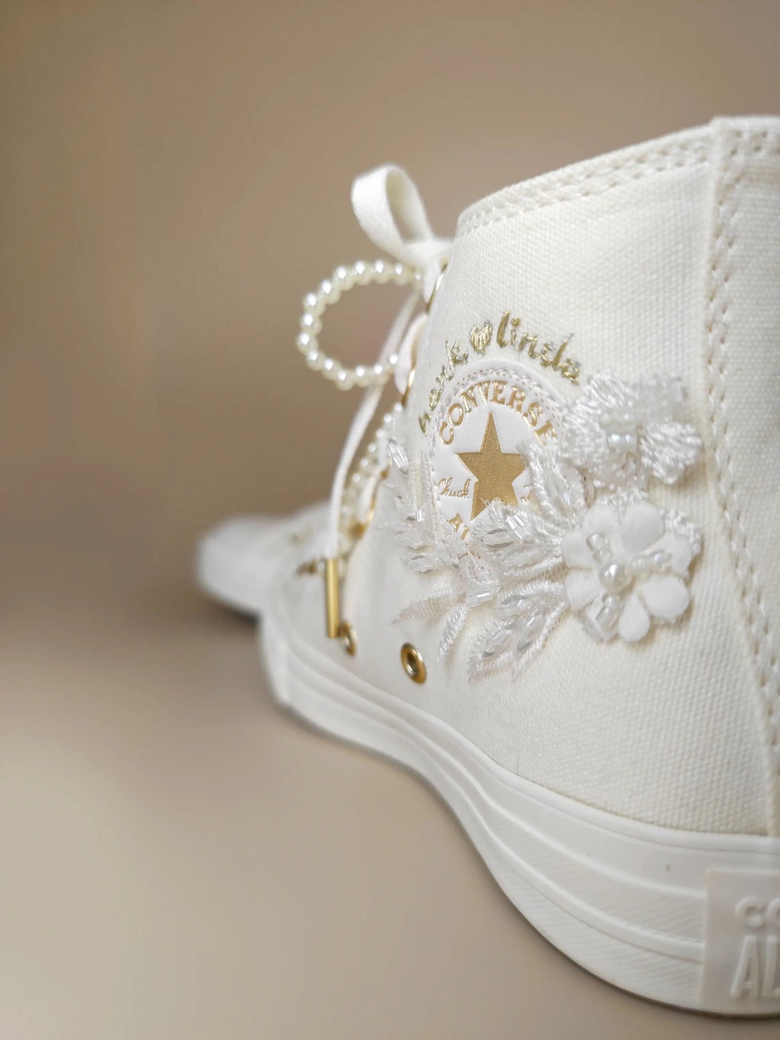 Radiant Blossom Bridal Sneakers - My Store